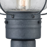 Onion 19'' High 1-Light Outdoor Post Light - Aged Zinc