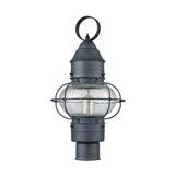 Onion 19'' High 1-Light Outdoor Post Light - Aged Zinc