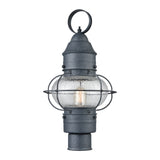 Onion 19'' High 1-Light Outdoor Post Light - Aged Zinc