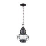 Onion 10'' Wide 1-Light Outdoor Pendant - Oil Rubbed Bronze