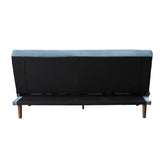 Yolandi Contemporary Adjustable Sofa Teal Velvet(#8167-62, Cost: $2.1/meter)& Dark Walnut Finish 57202-ACME