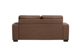 Zoilos Contemporary Sleeper Sofa Brown Fabric(#QF1005-33) 57210-ACME