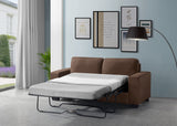 Zoilos Contemporary Sleeper Sofa Brown Fabric(#QF1005-33) 57210-ACME