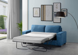 Zoilos Contemporary Sleeper Sofa Blue Fabric(#QF1005-5) 57215-ACME