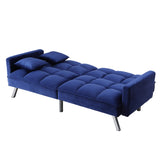 Mecene Contemporary Adjustable Sofa Blue Velvet(#8167-18, Cost: $1.5/m) 57305-ACME