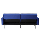 Mecene Contemporary Adjustable Sofa Blue Velvet(#8167-18, Cost: $1.5/m) 57305-ACME