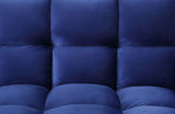 Mecene Contemporary Adjustable Sofa Blue Velvet(#8167-18, Cost: $1.5/m) 57305-ACME