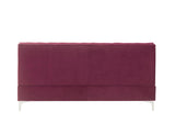 Jaszira Contemporary Modular - Armless Sofa Burgundy Velvet(#RF88-15), Chrome Leg 57332-ACME