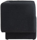 Vera Boucle Fabric / Wood / Foam Contemporary Black Boucle Fabric Accent Chair - 31" W x 27" D x 29" H