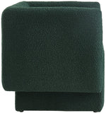 Vera Boucle Fabric / Wood / Foam Contemporary Green Boucle Fabric Accent Chair - 31" W x 27" D x 29" H