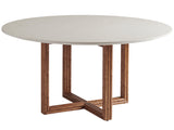 Palm Desert Woodard Marble Top Dining Table