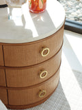 Palm Desert Banning Raffia Round Lamp Table