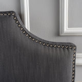 Nora Grey Fabric Queen/Full Headboard Noble House