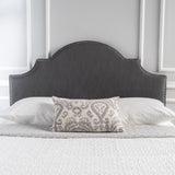 Nora Grey Fabric Queen/Full Headboard Noble House