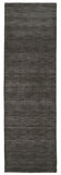 Luna Hand Woven Marled Wool Rug, Charcoal Gray, 2ft - 6in x 8ft, Runner