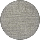 Luna Hand Woven Marled Wool Rug, Light/Warm Gray, 8ft x 8ft Round