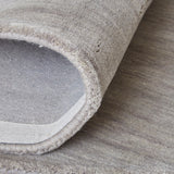 Luna Hand Woven Marled Wool Rug, Light/Warm Gray, 9ft-6in x 13ft-6in Area Rug