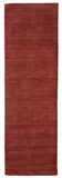 Luna Hand Woven Marled Wool Rug, Rust/Red-Orange, 2ft - 6in x 8ft, Runner