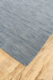 Luna Hand Woven Marled Wool Rug, Dusty Blue, 9ft-6in x 13ft-6in Area Rug