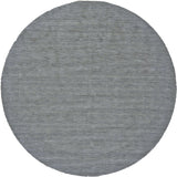 Luna Hand Woven Marled Wool Rug, Dusty Blue, 8ft x 8ft Round