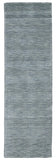 Luna Hand Woven Marled Wool Rug, Dusty Blue, 2ft - 6in x 8ft, Runner