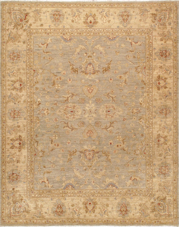 Pasargad Denver Hand-Knotted Ivory Wool Area Rug 57942 8x10-PASARGAD