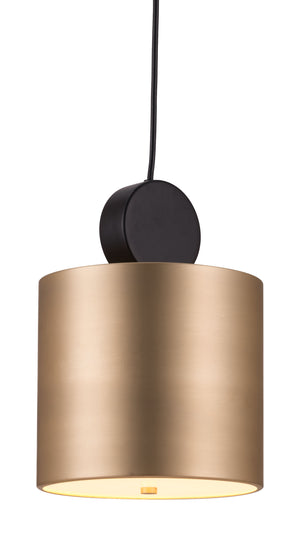 Zuo Modern Myson Steel Modern Commercial Grade Ceiling Lamp Gold, Black Steel