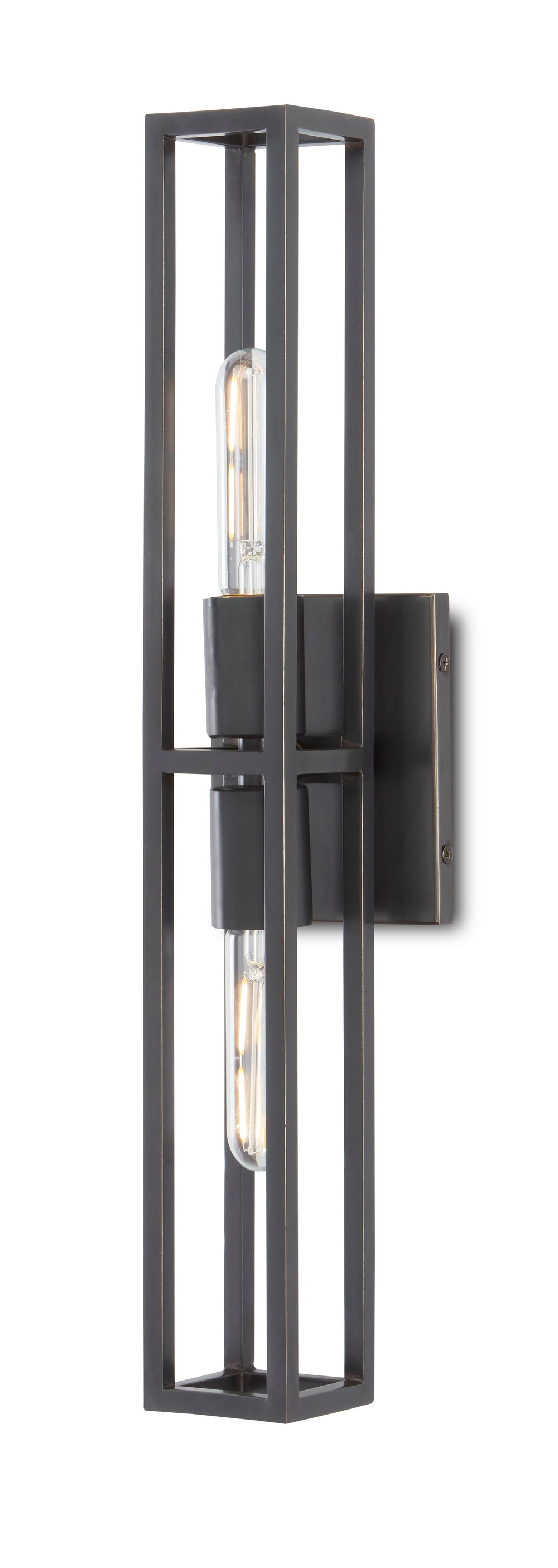 Bergen Bronze Wall Sconce - Elegant Oil-Rubbed Fixture for Damp Locations, ADA Compliant Design