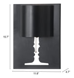 Zuo Modern Dream Steel Modern Commercial Grade Wall Lamp Black Steel