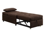 Hidalgo Contemporary Sofa Bed Brown Fabric(#AF05-36) 58245-ACME