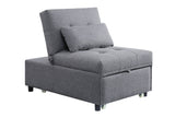 Hidalgo Contemporary Sofa Bed Gray Fabric(#AF05-27) 58247-ACME