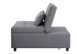 Hidalgo Contemporary Sofa Bed Gray Fabric(#AF05-27) 58247-ACME