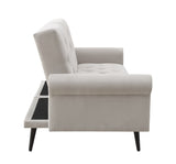 Eiroa Transitional Adjustable Sofa Beige Fabric(#AF001-01) 58250-ACME