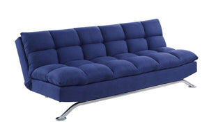 Petokea Contemporary Adjustable Sofa Blue Fabric(#BK004) 58255-ACME