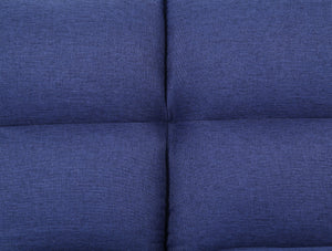 Petokea Contemporary Adjustable Sofa Blue Fabric(#BK004) 58255-ACME