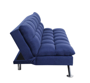 Petokea Contemporary Adjustable Sofa Blue Fabric(#BK004) 58255-ACME