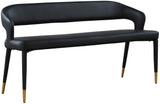 Destiny Faux Leather Contemporary Bench