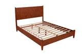 Alpine Furniture Flynn Full Platform Bed, Acorn 766-08F Acorn Mahogany Solids & Okoume Veneer 58.5 x 81 x 47