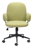 Zuo Modern Lionel 100% Polyester, Plywood, Steel Modern Commercial Grade Office Chair Olive Green, Black 100% Polyester, Plywood, Steel