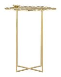 Zuo Modern Lotus Aluminum, Iron Glam Commercial Grade Side Table Gold Aluminum, Iron