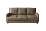 House Marchese Transitional Sofa Tan PU(#G04) & Tobacco Finish 58860-ACME