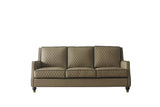 House Marchese Transitional Sofa Tan PU(#G04) & Tobacco Finish 58860-ACME