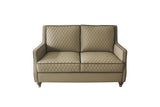 House Marchese Transitional Loveseat Tan PU(#G04) & Tobacco Finish 58861-ACME