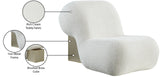Quadra Boucle Fabric / Iron / Foam Contemporary Cream Fabric Accent Chair - 30" W x 41.5" D x 28" H