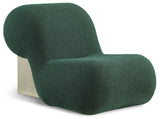 Quadra Boucle Fabric / Iron / Foam Contemporary Green Fabric Accent Chair - 30" W x 41.5" D x 28" H