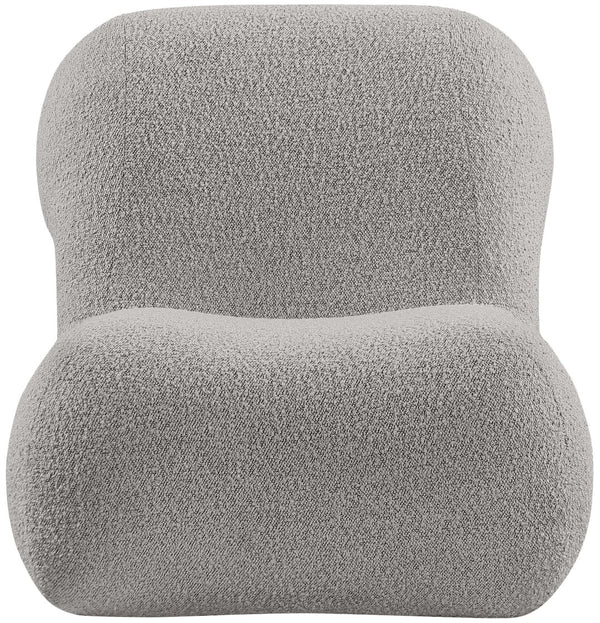 Quadra Boucle Fabric / Iron / Foam Contemporary Brown Fabric Accent Chair - 30" W x 41.5" D x 28" H