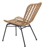 English Elm EE2976 Steel, Polyethylene Modern Commercial Grade Dining Chair Set - Set of 2 Natural, Black Steel, Polyethylene