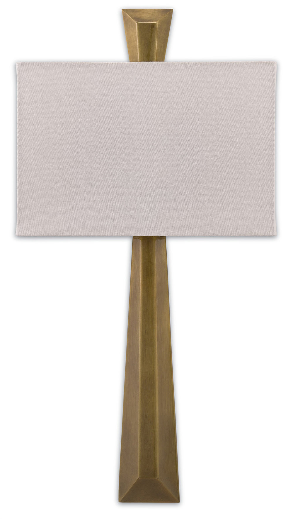 Arno Brass Wall Sconce - Elegant Modern Lighting with Eggshell Linen Shade, ADA Compliant Design