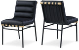 Burke Faux Leather Contemporary Dining Chair - Set of 2