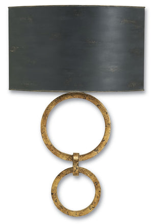 Bolebrook Wall Sconce - Stunning Gold Leaf Finish with French Black Shade, ADA Compliant, UL Listed